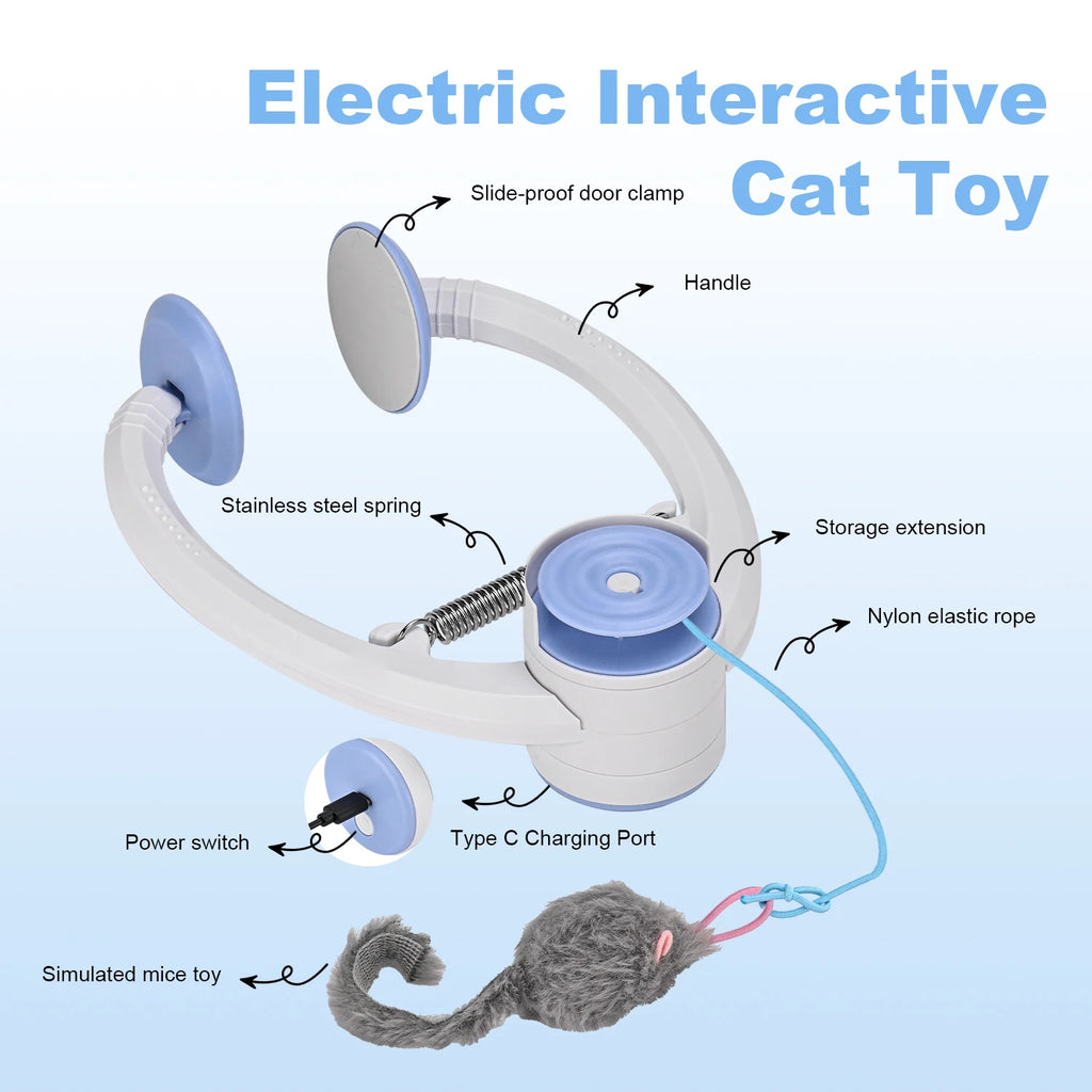 Interactive Cat/Kitten Toys, Electric Door Hanging Cat Toy