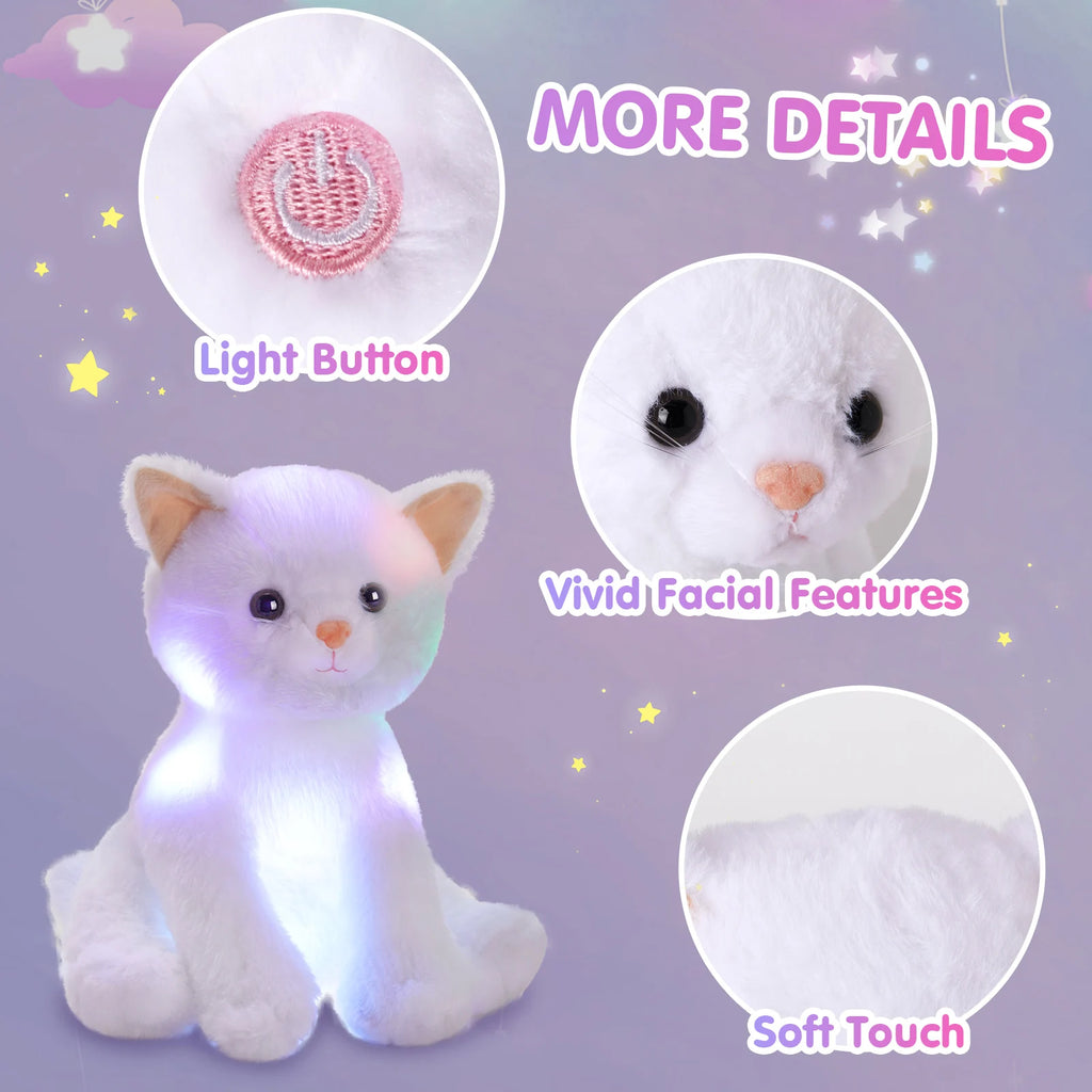Glowing Musical White Cat Toy For Kids