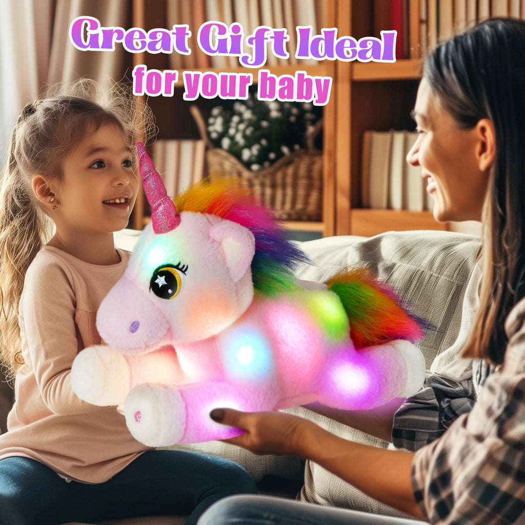 Glowing Unicorn Plush Toy For Kids