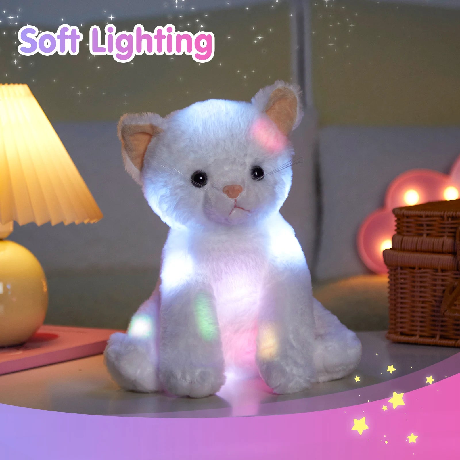 Glowing Musical White Cat Toy For Kids