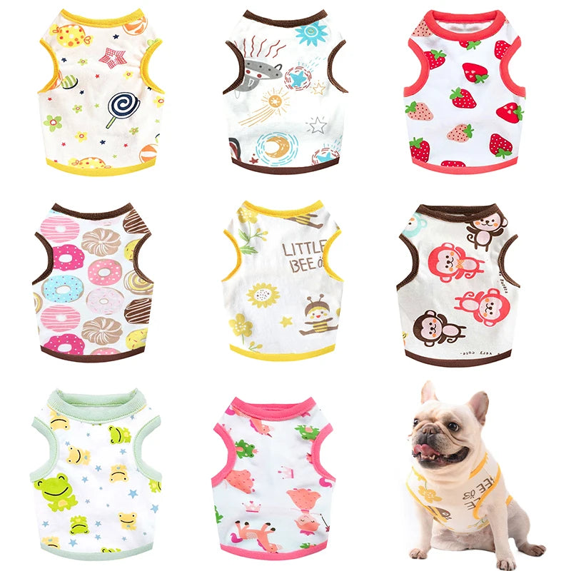Summer Dog Vest, Breathable Thin T-Shirt