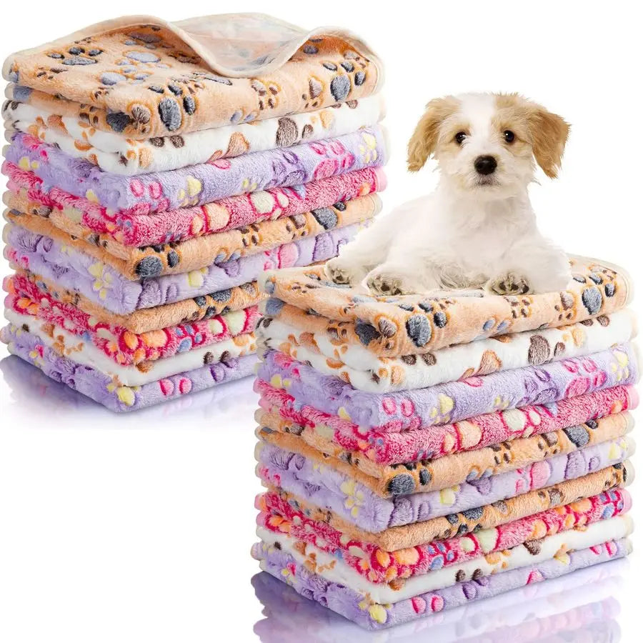 40 Pcs Blankets Soft Fluffy Fleece