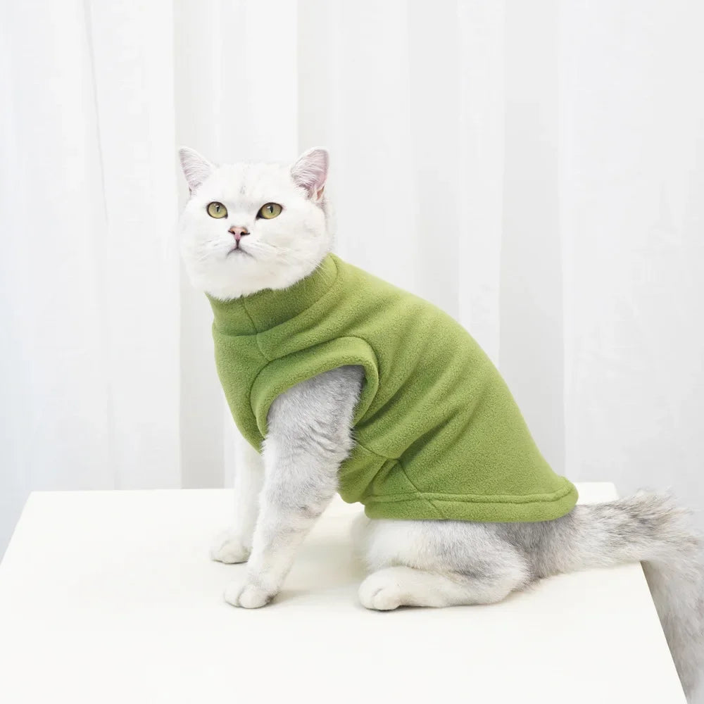 Spring/ Autumn Warm Fleece Cat/dog Jacket Vest