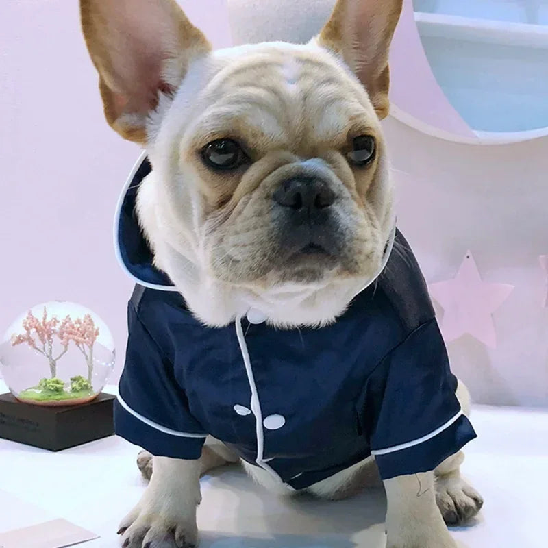 Dog/Cat Soft Silk French Bulldog Pajamas