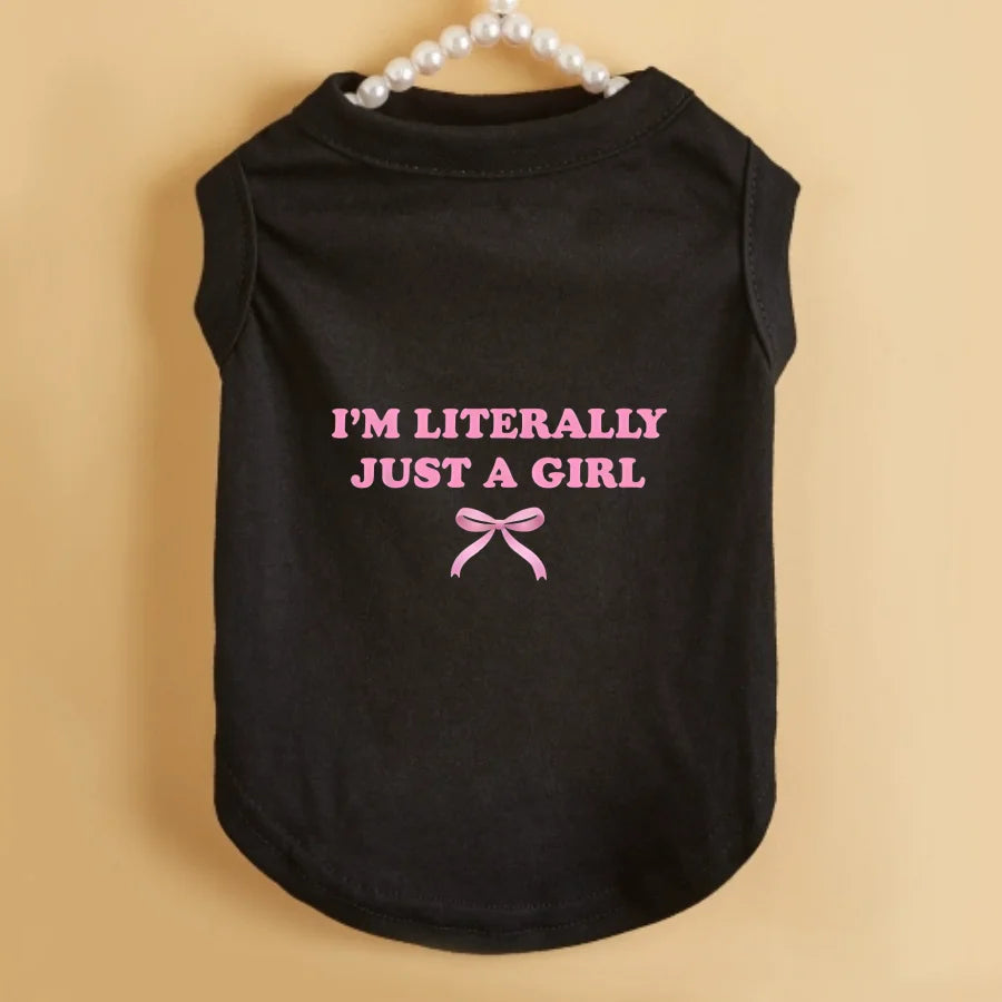 1pc Spring New Minimalist Letter Printed Pet Vest