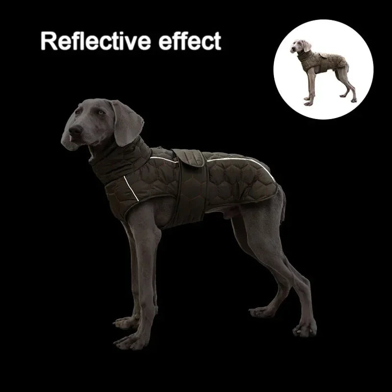 Winter/Reflective Snowsuit/Down Jacket for Large Breed Dogs