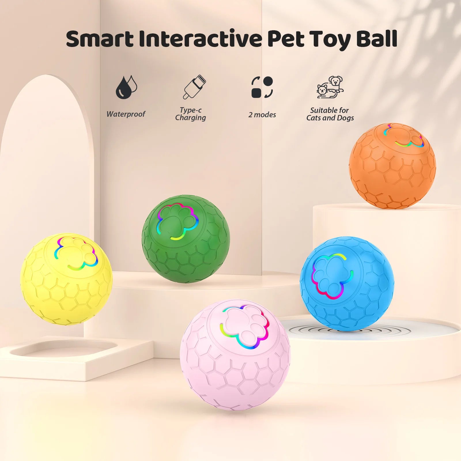 Smart Electronic Interactive Pet Toy Ball