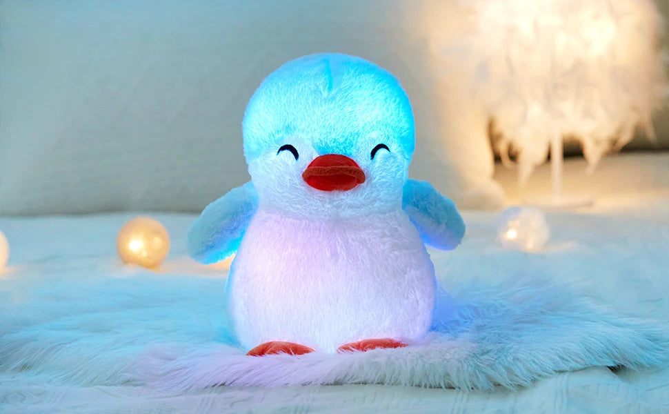 Glowing Penguin Plush Toy For Animals & Kids