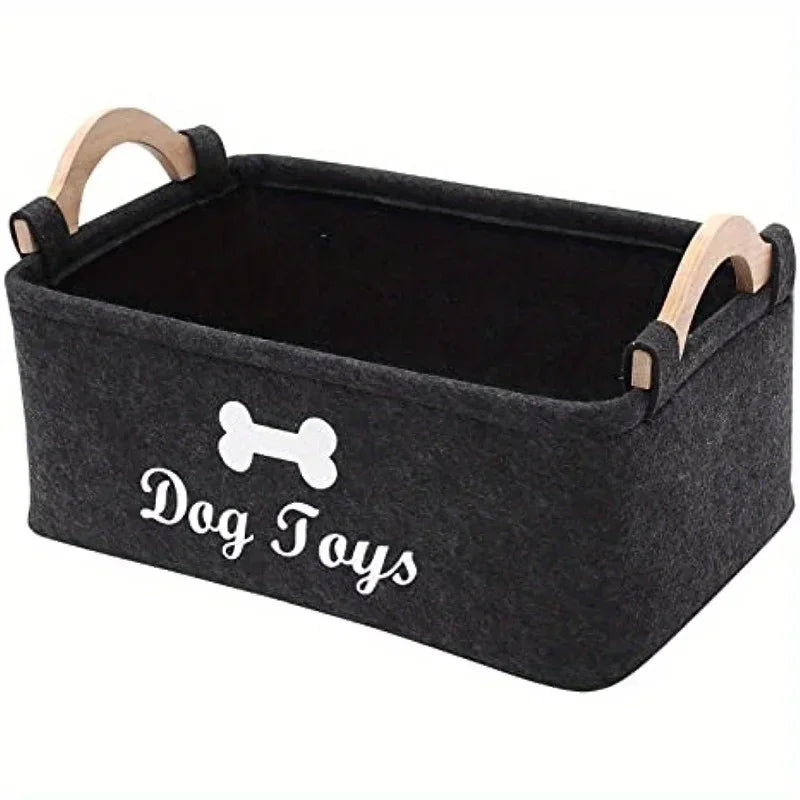 Felt Toy Storage Box, Organizing Pet Supplies