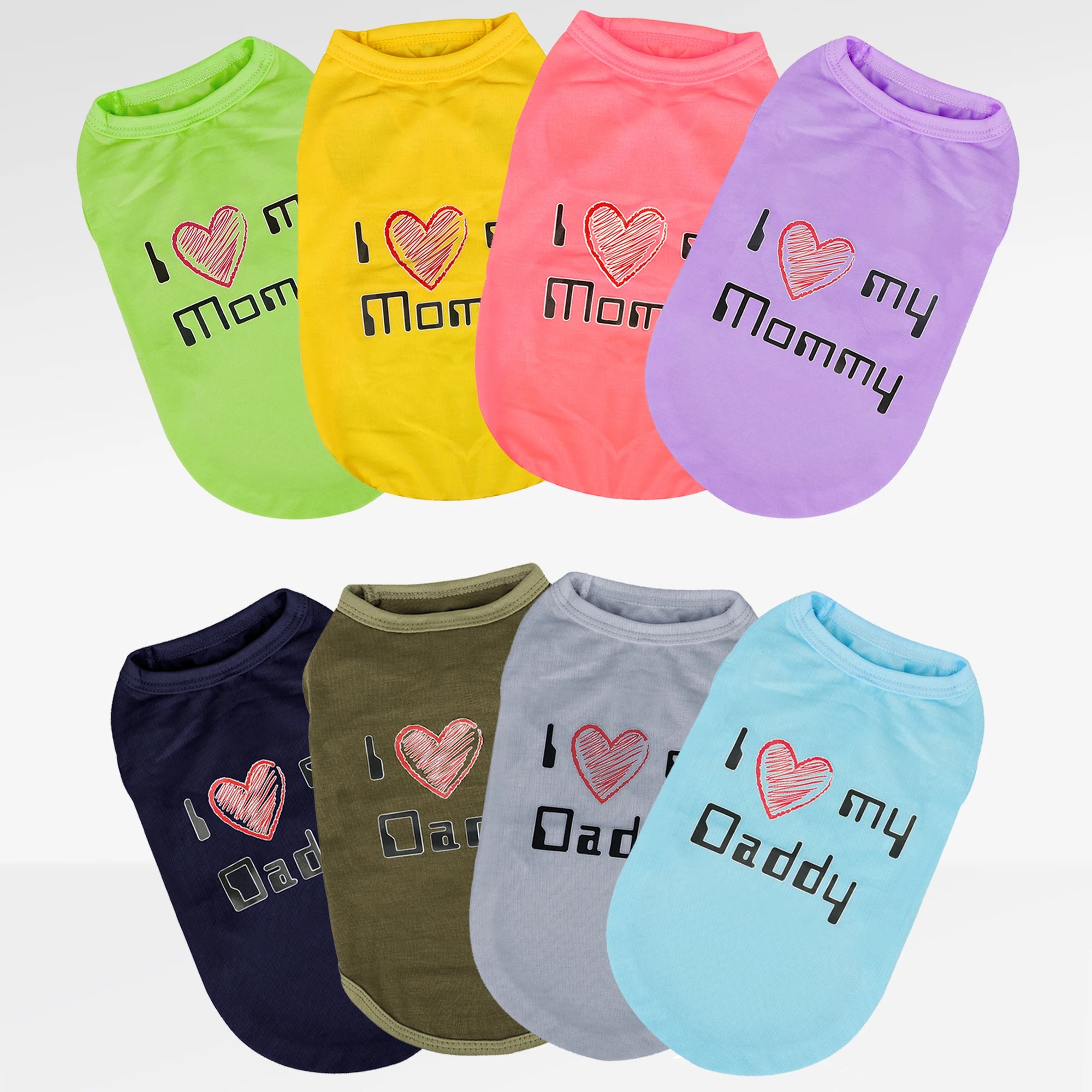 "I Love My Daddy/Mommy" Pet Sleeveless Vest