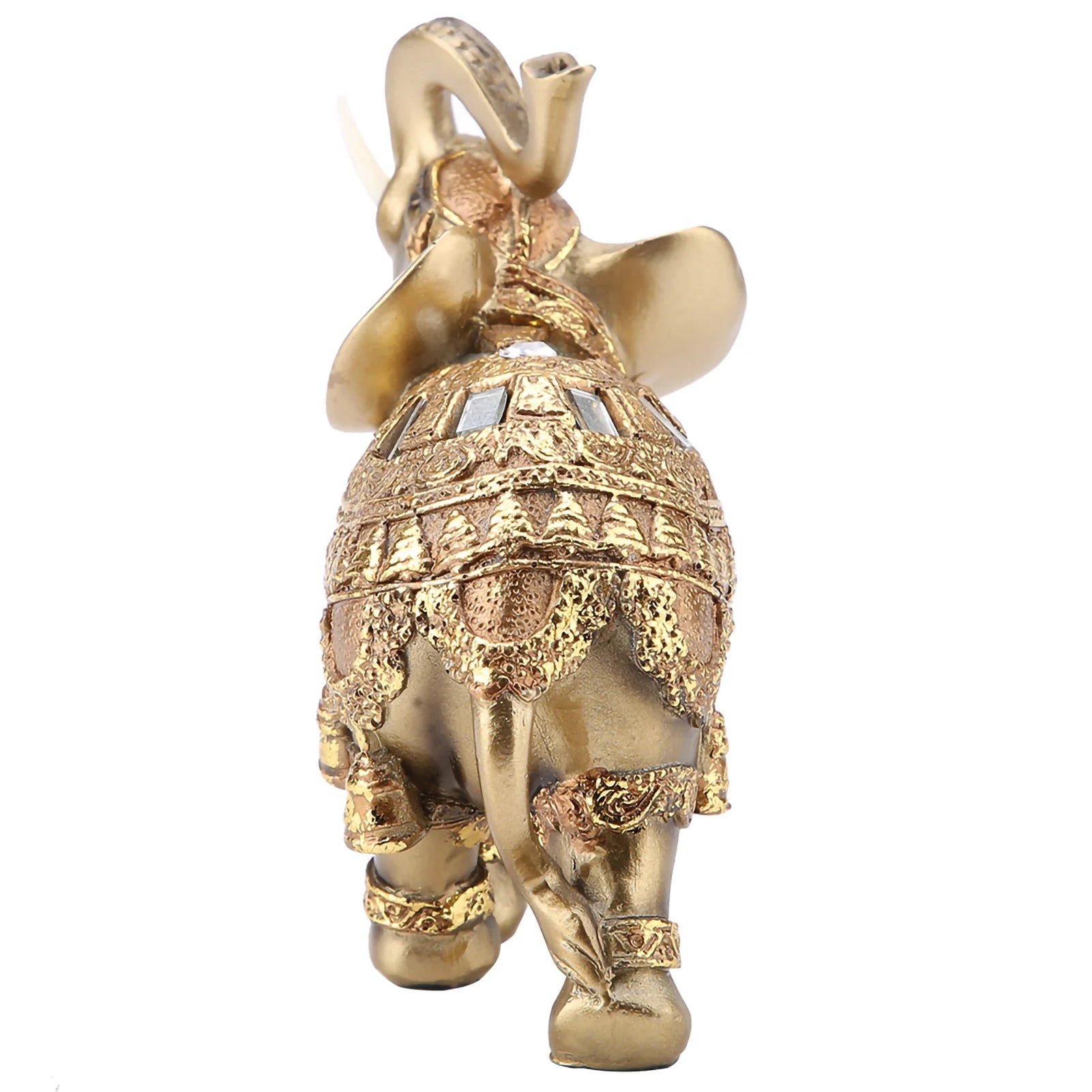 Lucky Golden Feng Shui Elephant Statue