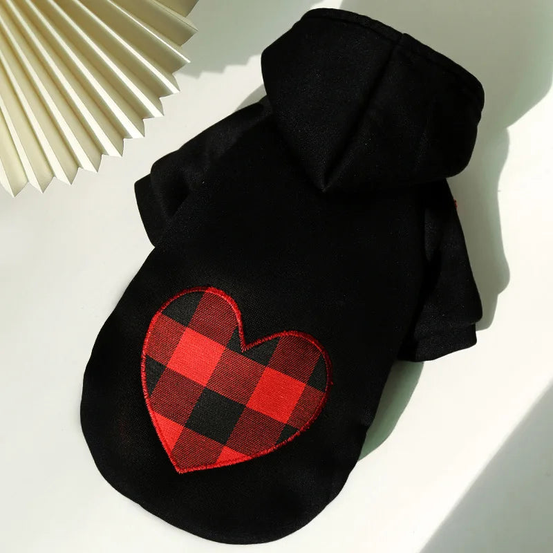 Winter Dog Coat, Plaid Reversible Vest
