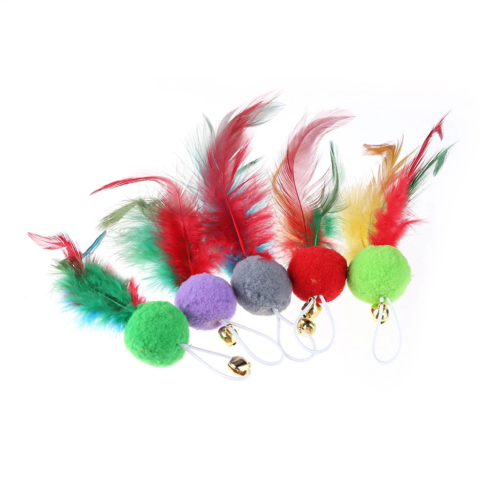 10 Pcs Replacement Cat Feather Toys
