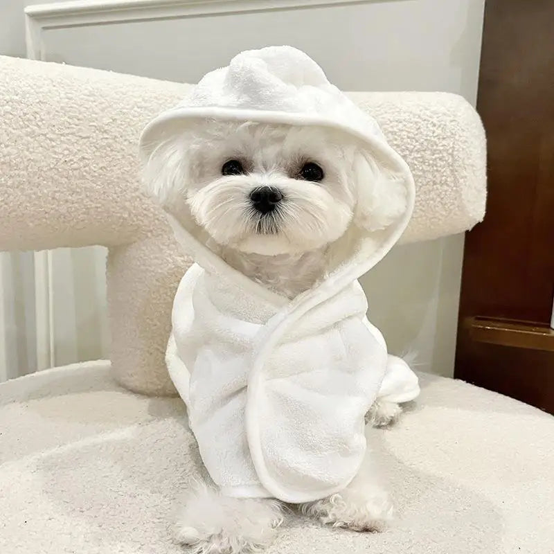 Pet Dog Towels/Bathrobes With Cap