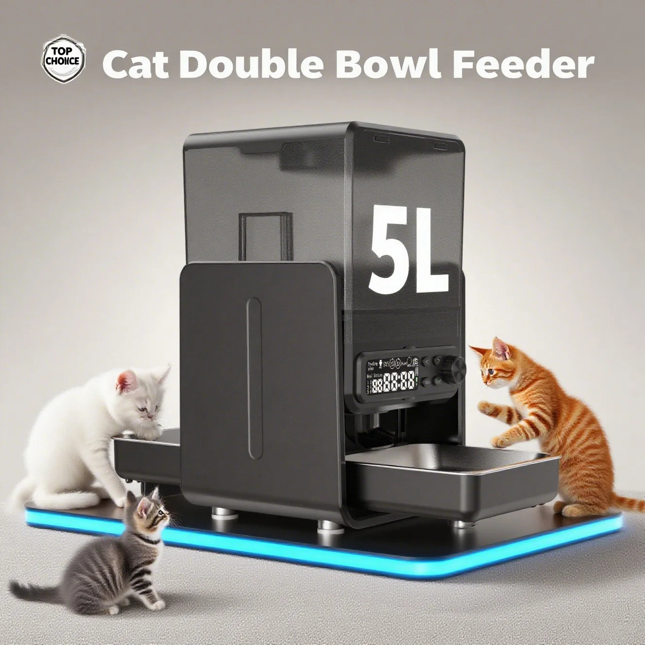 Automatic Pet Feeder for Cats and Dogs - Timed & Quantitative