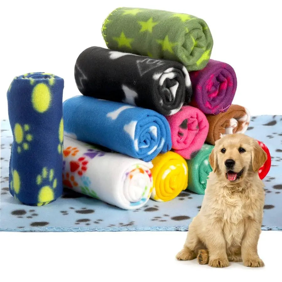 20 Styles Dog /Cat Fleece Blankets 23.6 X 27.6 Inch