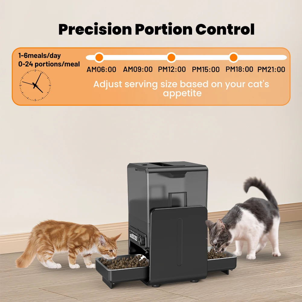 Automatic Pet Feeder for Cats and Dogs - Timed & Quantitative