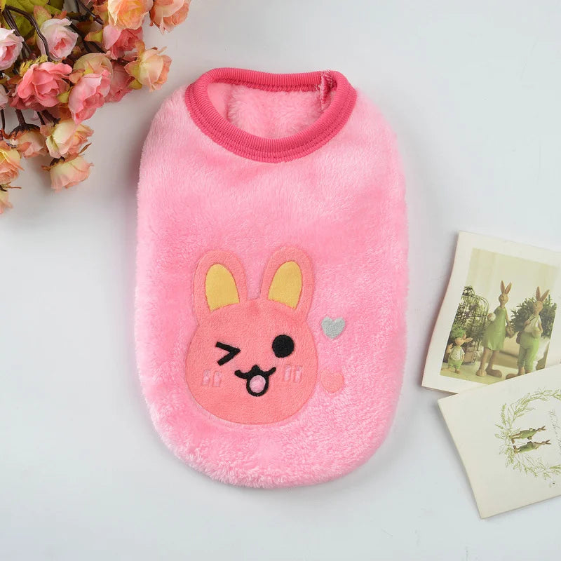 Cute Print Tea Cup Winter Dog Sweater