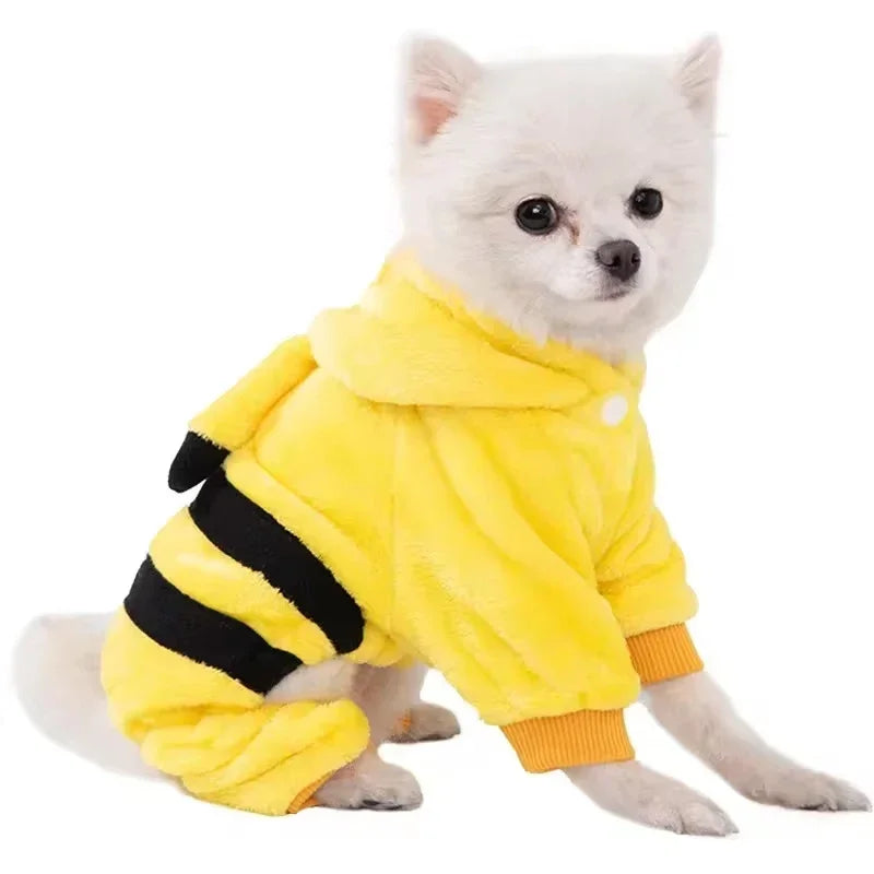 Dog Clothes Soft Warm Fleece Jumpsuits