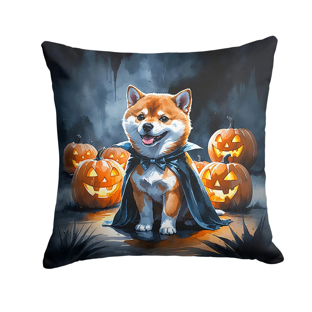 Shiba Inu Puppy Halloween Throw Pillow