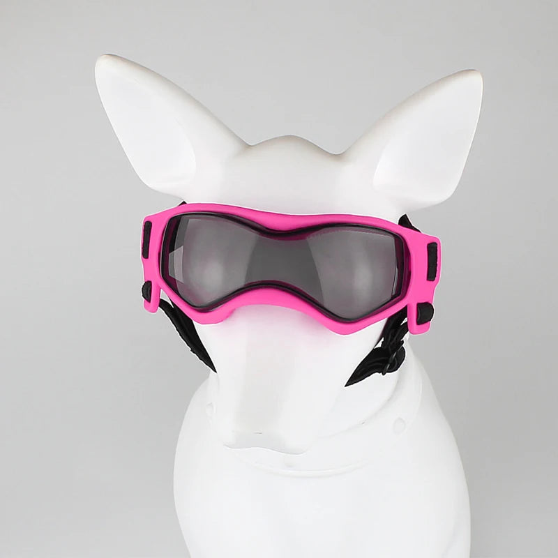 Dog Sunglasses Soft Adjustable UV Protection Pet Goggles Easy Wear Puppy Glasses For Small Medium Breed Outdoor Riding Driving