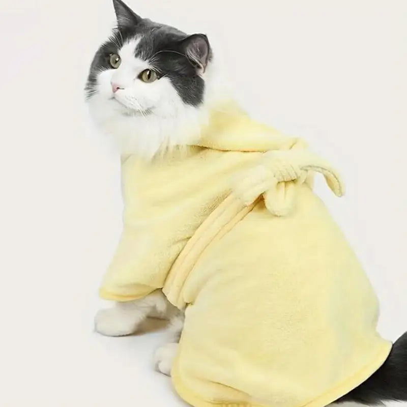 Pet Dog Towels/Bathrobes With Cap