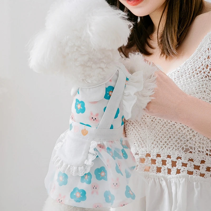 Dog/Cat Princess Dress, Cute Mesh Dress