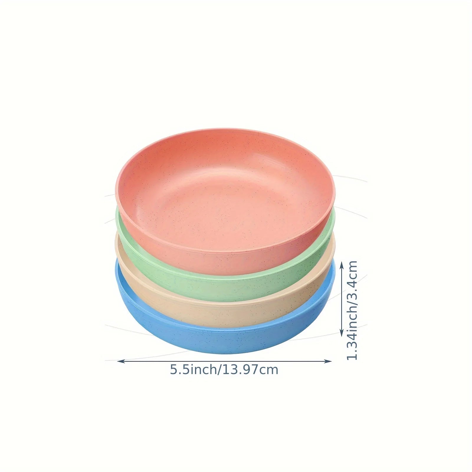 Plastic Non-Slip Feeding Dishes for Kittens/Cats