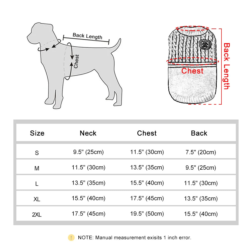 Classical Dog/Cat Warm Sweater