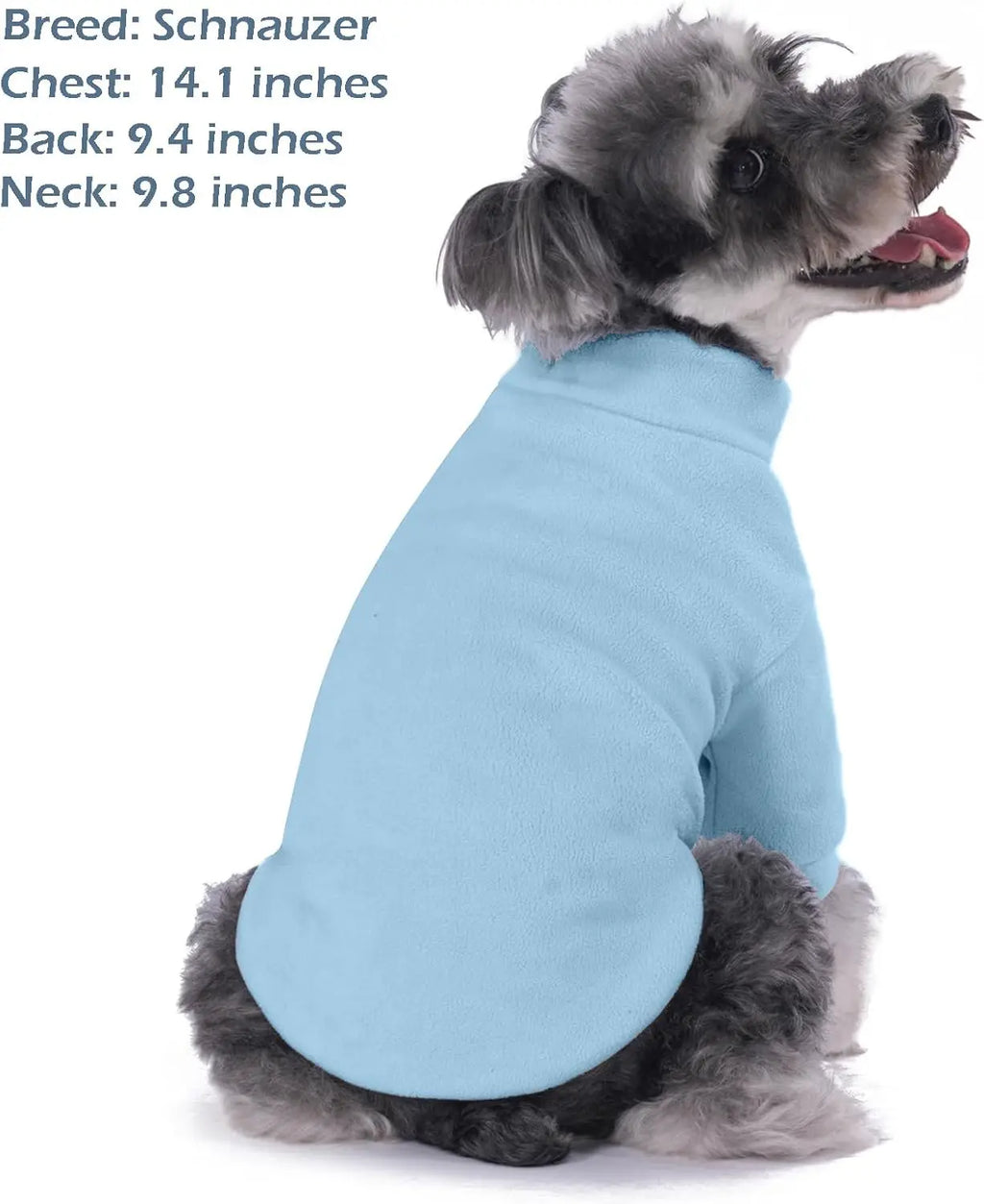 3 Pack Dog Sweaters for Small Dogs, Ultra Soft Warm Puppy Clothes Winter Coat in Gray Azure Navy