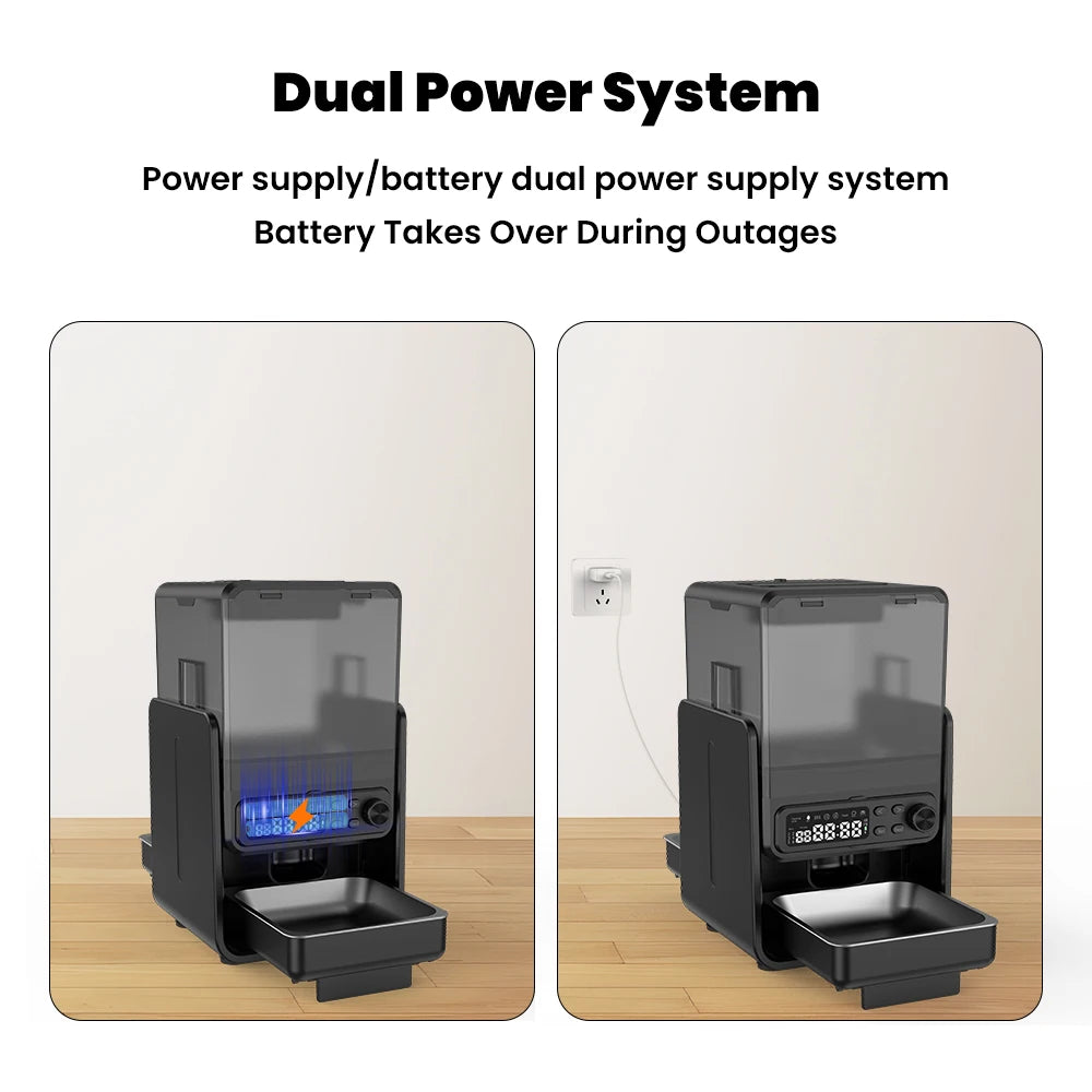 Automatic Pet Feeder for Cats and Dogs - Timed & Quantitative