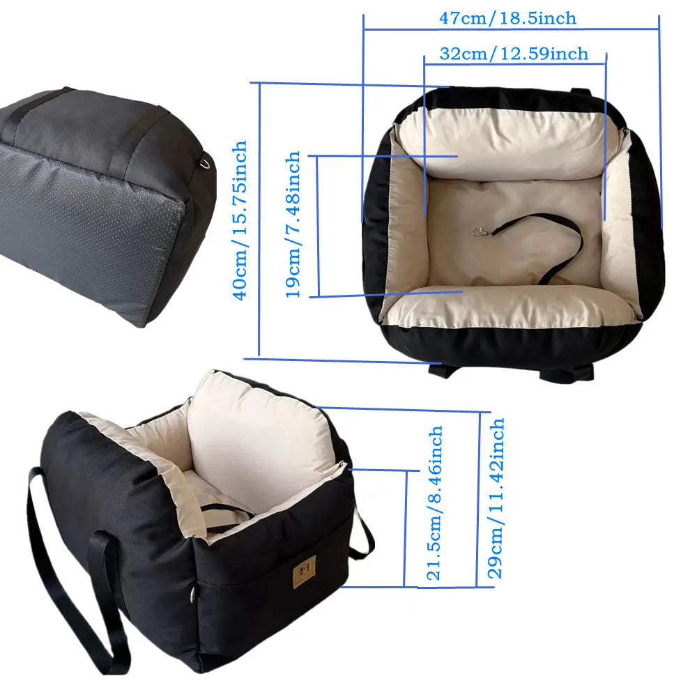 Dog/Cat Car Seat with Safety Belt