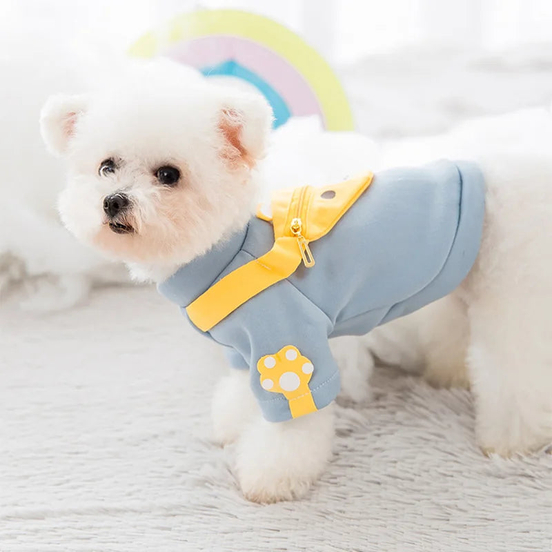 Winter Dog Clothes, Cute Cartoon Warm Hoodie