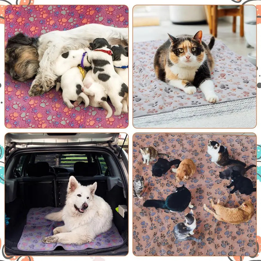 4pcs Waterproof Dog/Cat Soft Sleeping Pads