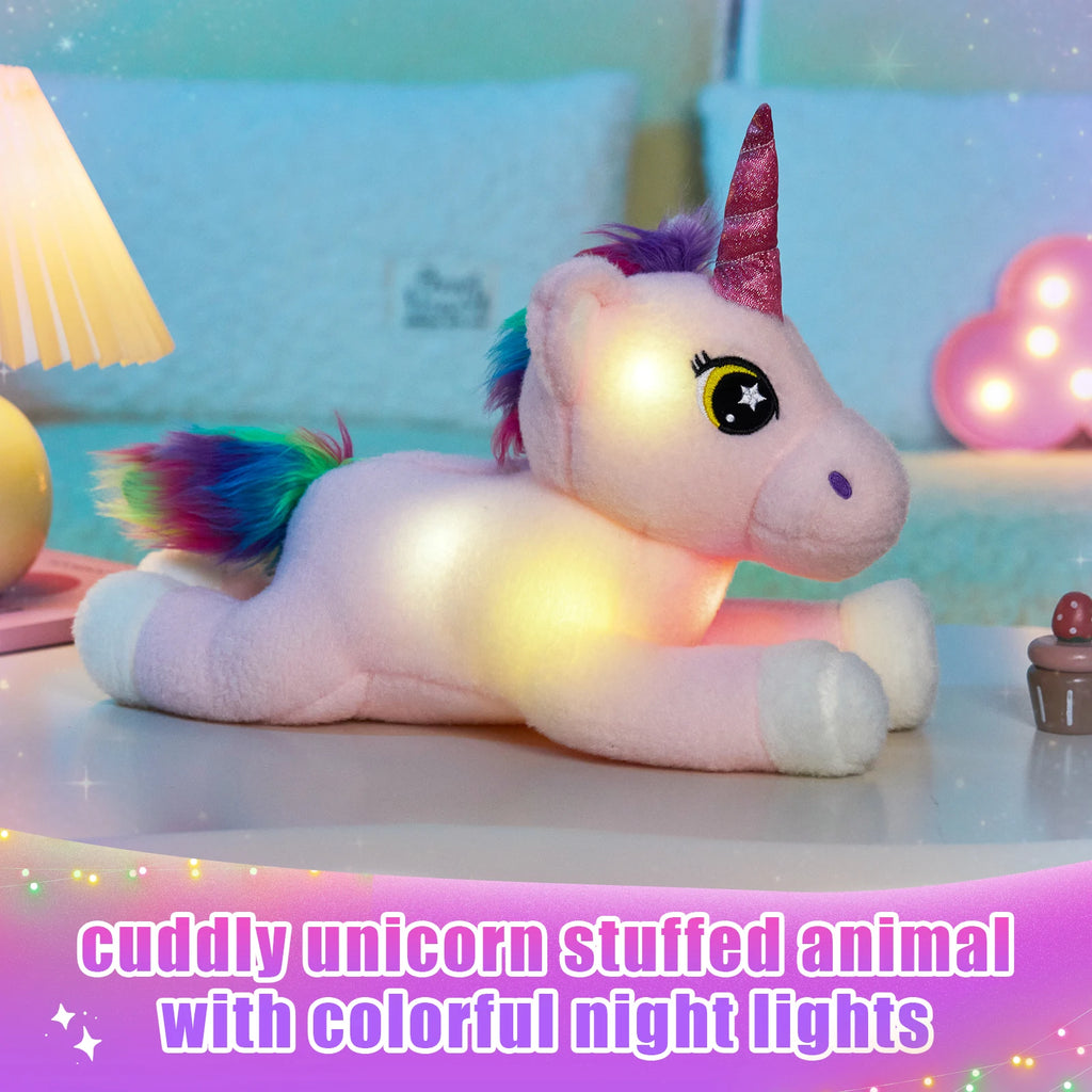 Glowing Unicorn Plush Toy For Kids