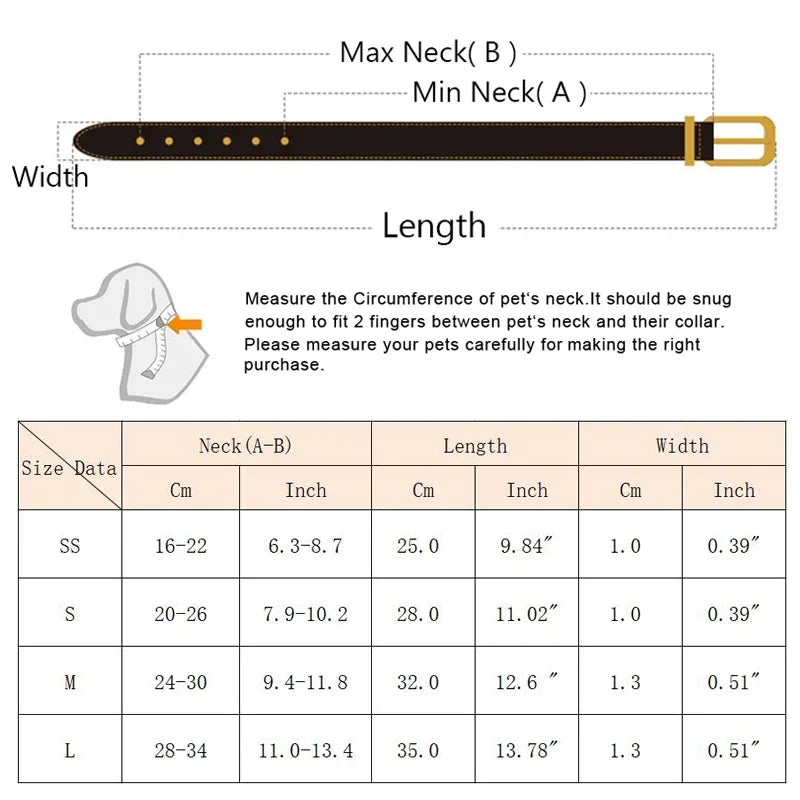 Luxury Dog/Cat Necklaces, Collars For Small Dogs/Cats, Pet Accessories