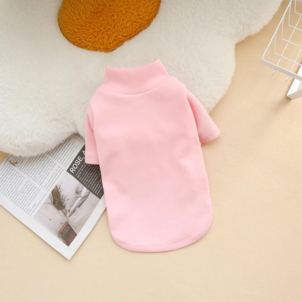 Autumn and Winter Pet Solid Color Warm Hoodie
