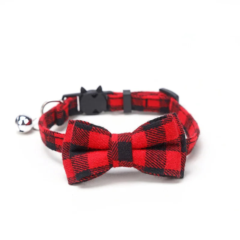 Pet Breakaway Cat Collar, Bow Tie and Bell