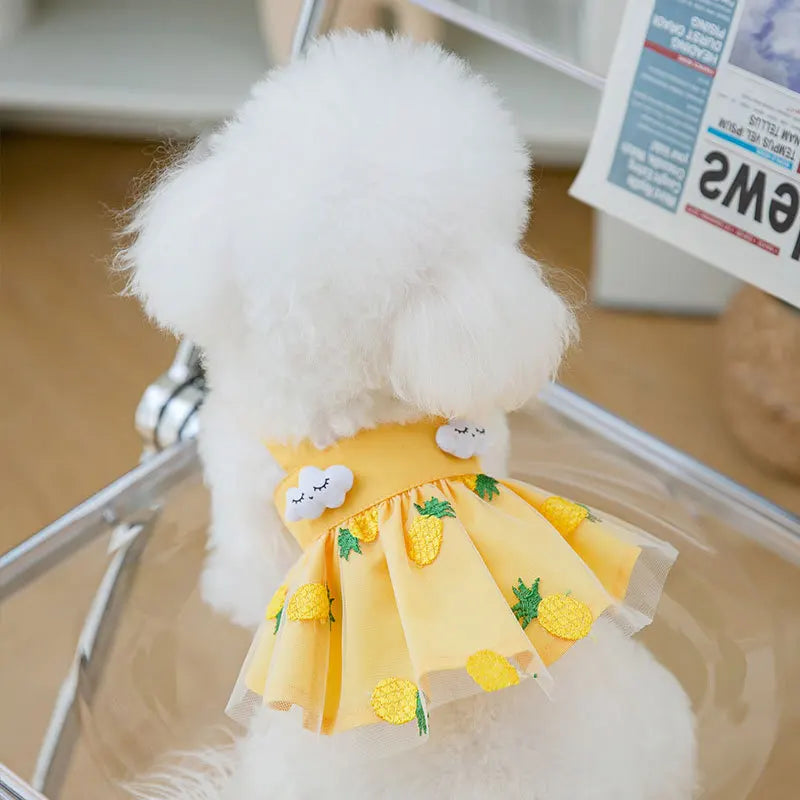 Dog/Cat Princess Dress, Cute Mesh Dress