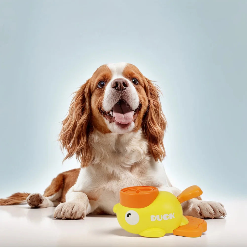 Yellow Duck Dog/Cat Slow Feeder