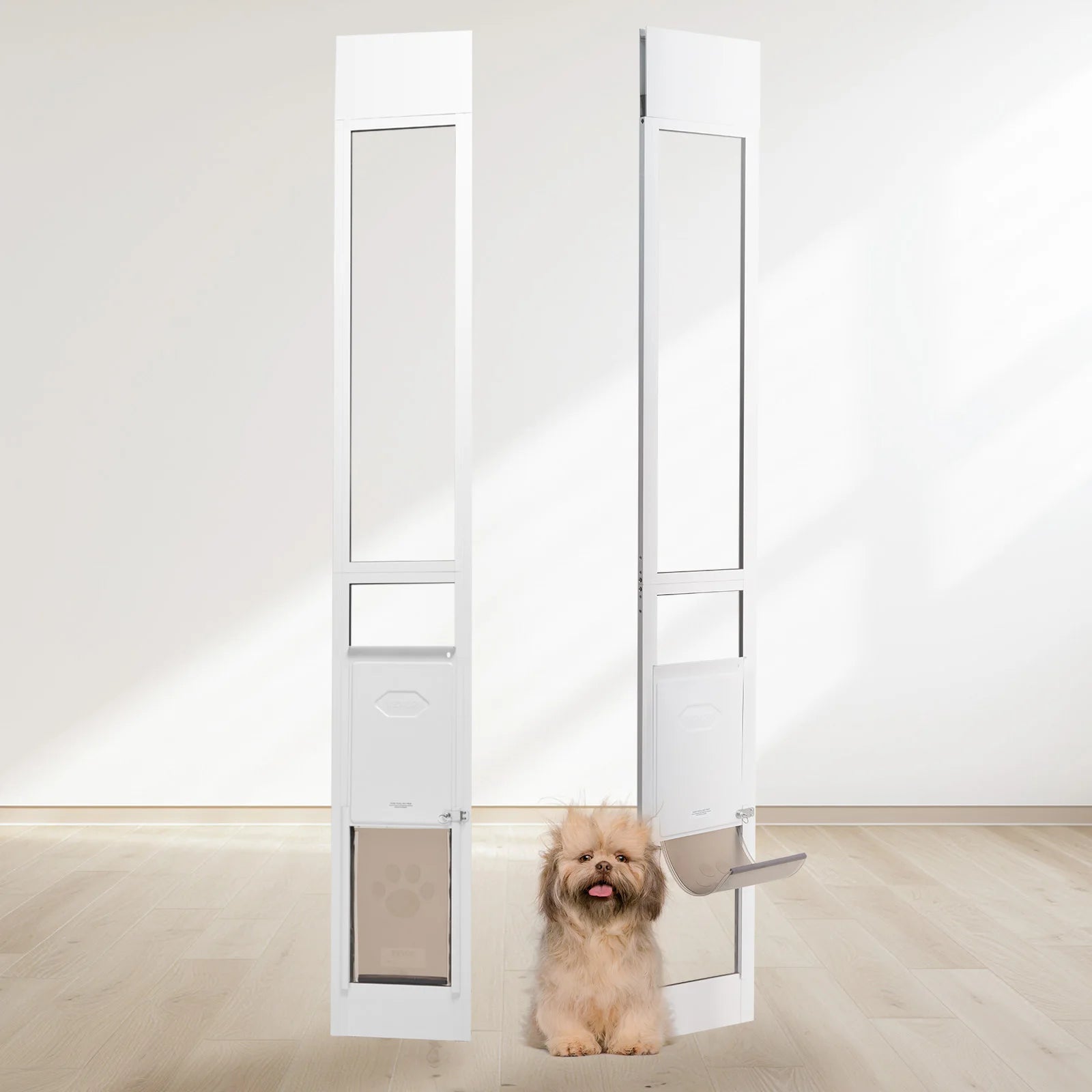 Dog Door Sliding Glass Door, Adjustable Heights