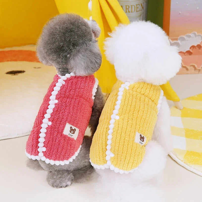 Winter Warm Soft Fleece Vest For Small Pets