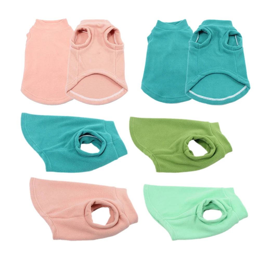 Spring/ Autumn Warm Fleece Cat/dog Jacket Vest