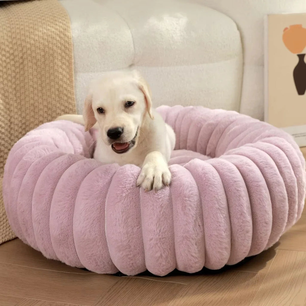 40-70cm Round Bed for Dogs, Super Soft,  Winter Warm Sleeping