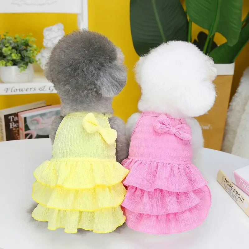 Spring Clothes Dog/Cat Princess Dresses