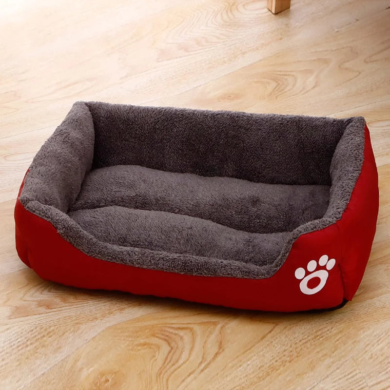 Variety of colors, Plush Sleeping Dog Bed