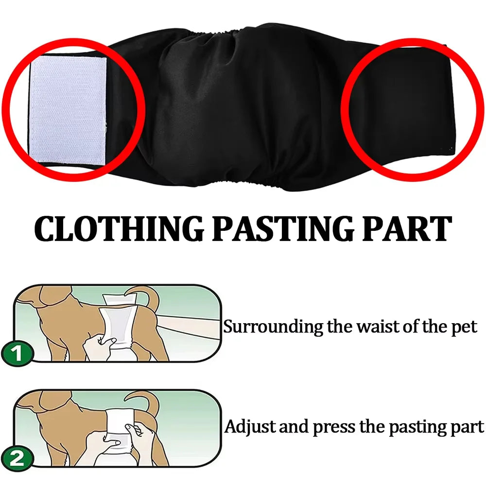 Reusable and Adjustable Pet Leakproof Diapers
