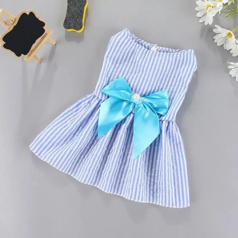 1pc Pet Supplies Small Dog Flower Princess Dress Kitty Teddy New Pet Clothes Cute Dog Skirt Summer Thin Pet Accessories
