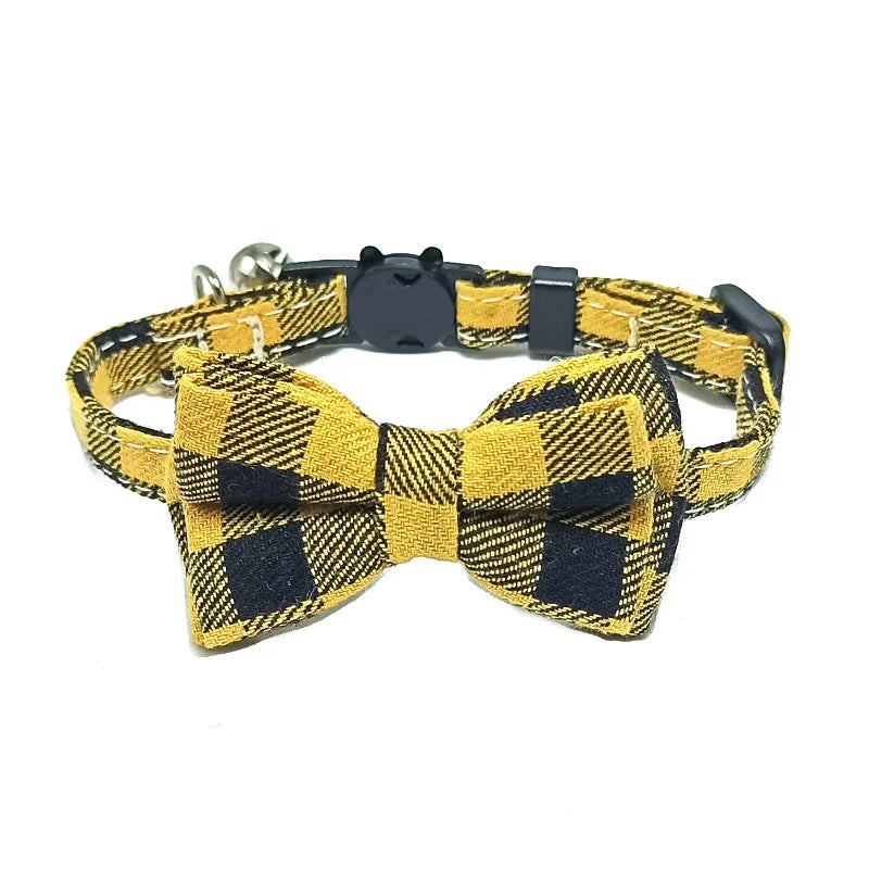 Pet Breakaway Cat Collar, Bow Tie and Bell