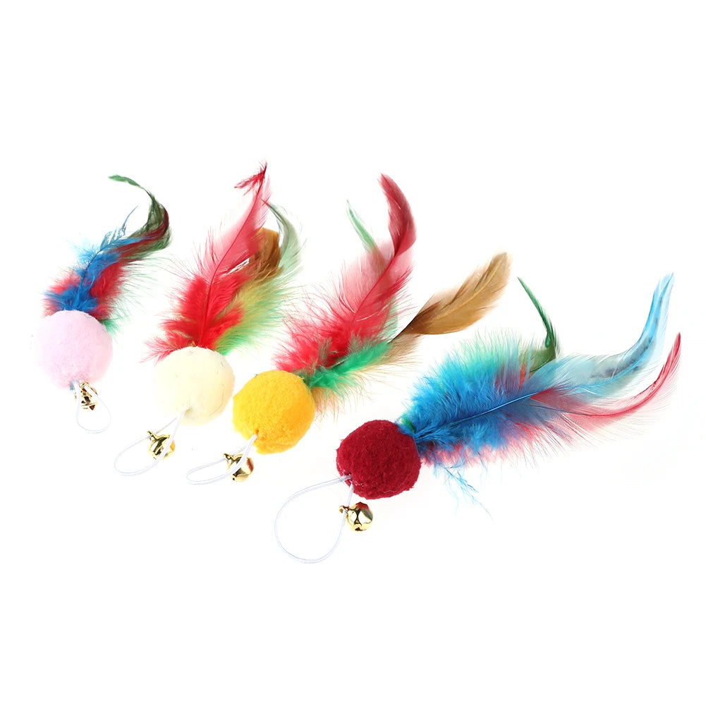 10 Pcs Replacement Cat Feather Toys